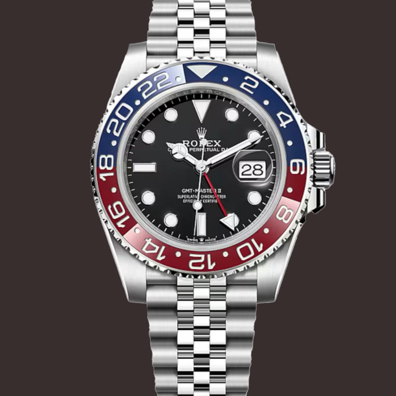 Rolex GMT Master II Premium Quality Watch Blue-Red
